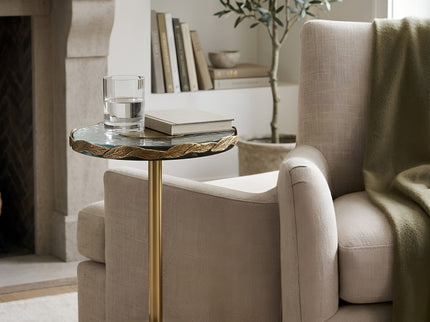 Anaheim - Round Accent Table - Gold