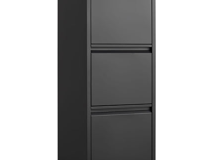 Durable Metal 3 Drawer File Cabinet With Lock For Office Storage