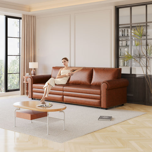 Chesterfield Sofa & Pull Out Bed