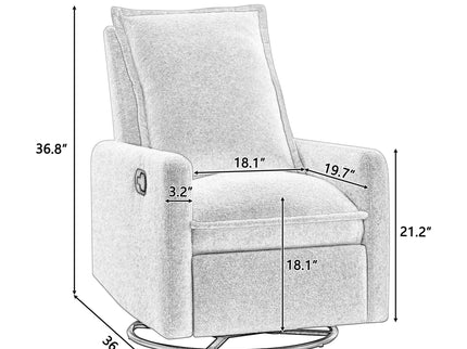 Swivel Rocker Glider Recliner Chair