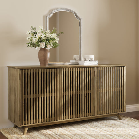 TV Stand With Adjustable Shelf - Natural