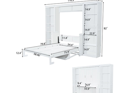 Murphy Bed With Desk And Bookshelf