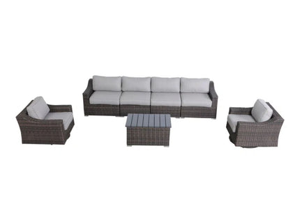 Stylish Sofa Seating Group With Cushions Perfect For Outdoor Gatherings