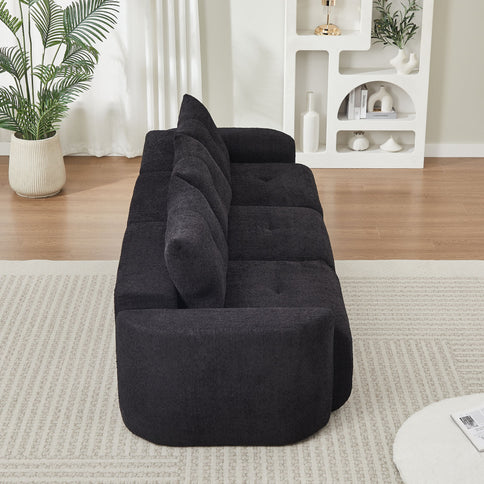3 Seater With Thickened Armrests Sofa For Living Room