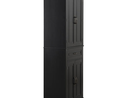 Bathroom Storage Cabinet With Doors And Drawer, Adjustable Shelf