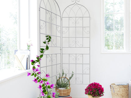 Metal Garden Rustproof Trellis For Climbing Plants Outdoor Flower Support