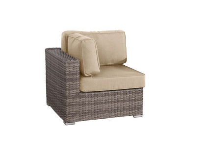 Wicker Outdoor Lounge Set With Cushions And Fire Pit