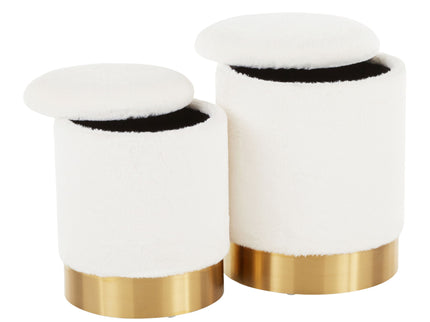 Marla - Contemporary Nesting Ottoman Set