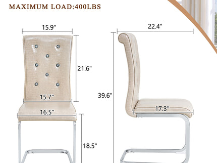 Elegant Design Upholstered Dining Chairs
