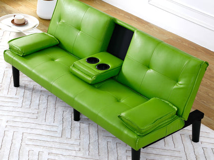 Sofa Bed With Foldable Design And Cup Holder