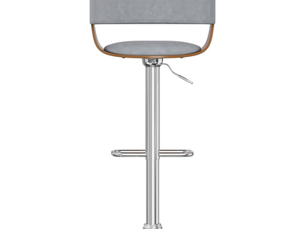 Lowell - Adjustable Swivel Bar Stool - Stone Gray