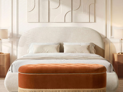 Archie Puffy Grounded - Upholstered Platform Bed