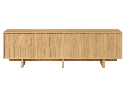 Retro Style TV Stand With Wavy Door