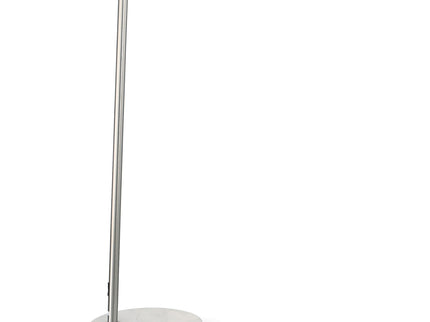 Krester - Dome Shade Arc Floor Lamp - Chrome