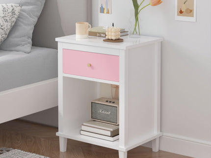 Nightstand With 1 Drawer 1 Shelf