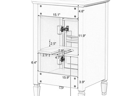 Bathroom Vanity With Sink, Adjustable Shelf, Tilt-Out Drawer