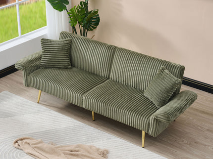 Luxury Foldable Double Sofa Bed With Folding Armrests