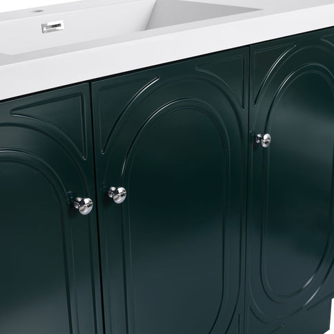 Modern Freestanding Bathroom Vanity With Soft Close Cabinet Doors