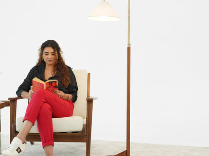 Floor Lamp, Standing Light For Living Room - Brown