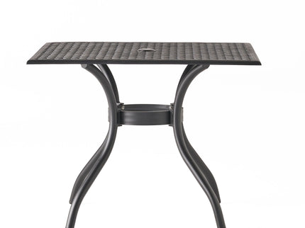 Arch Mesh Dining Table With Lightweight Frame - Black