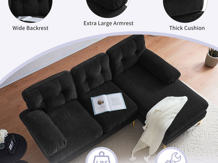 Modern L Shaped Sectional Sofa For Living Room