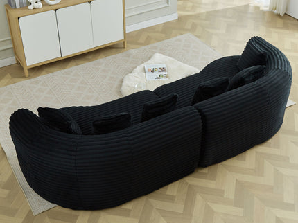 Sectional Sofa, Oversized 4 Seater With Deep Seat Design