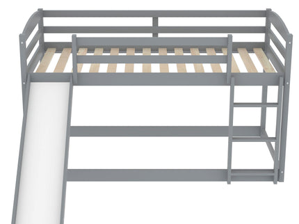 Durable Bunk Bed With Convertible Slide And Ladder