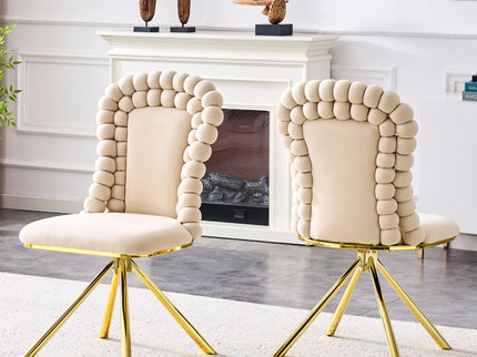 Puffy Bubble, Ball Chain Chair For Dining Room & Kitchen (Set of 2)