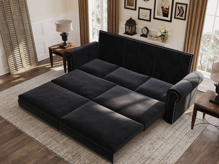 Chesterfield Sofa & Pull Out Bed