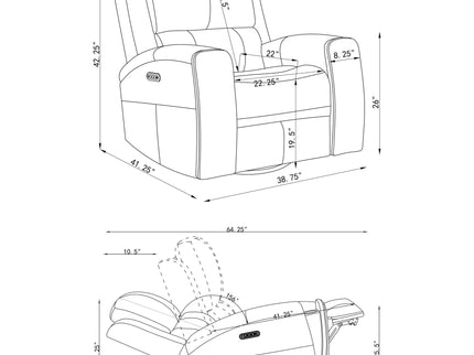 Boyce - Triple Power Reclining Sofa Set With Independent Headrest