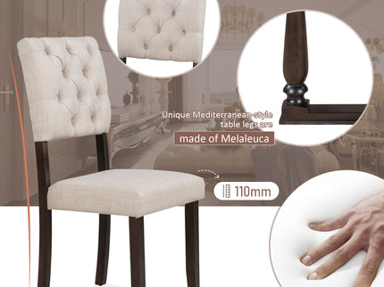 6 Piece Dining Set Retro Style