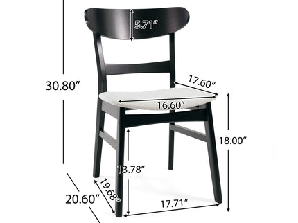 5 Piece Dining Set With Table And 4 Upholstered Chairs