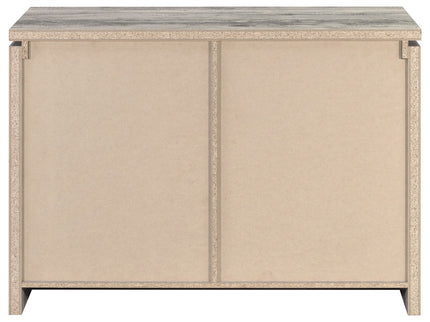 2 Door Accent Cabinet With Accents - Gray