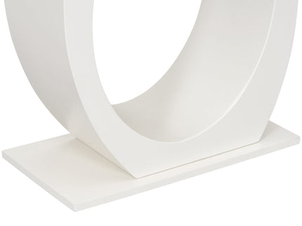 Console Table With Oval Base And Reinforced Bottom Plate