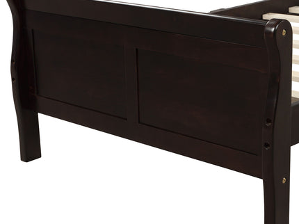 Platform Bed Frame Mattress Foundation Sleigh Bed With Headboard / Footboard / Wood Slat Suppor