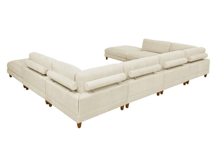 Modern Modular Sectional With Adjustable Back Support