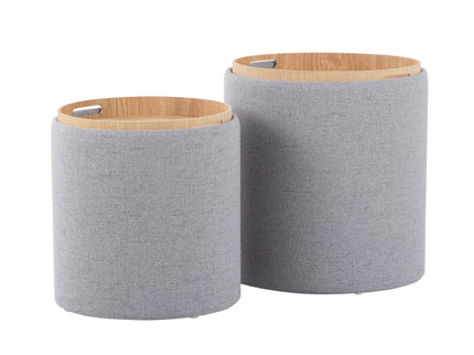 Tray - Contemporary Nesting Ottoman Set