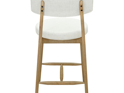 Mid Century Modern Counter Stools, Fabric Upholstered Chairs
