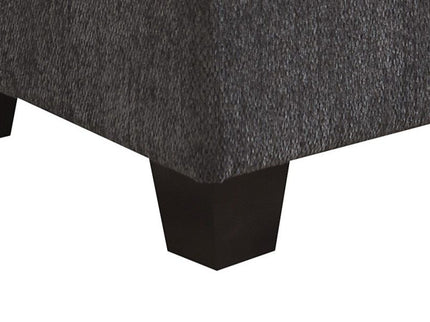 Ottoman - Gray - Wood