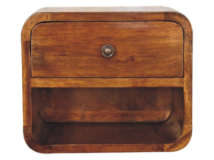 Curve Upper Slot Floating Nightstand