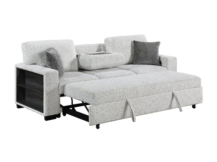 Prato - Sofa With Pull Out Sleeper And USB - Gray