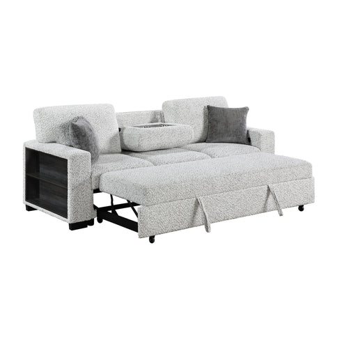 Prato - Sofa With Pull Out Sleeper And USB - Gray