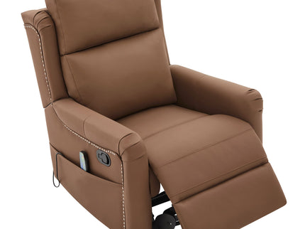 Manual Recliner Swivel Rocking Chair With 8 Point Massage And Heating