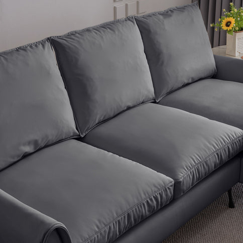Modern Sectional Technical L-Shaped Sofa Couch With Reversible Chaise Lounge