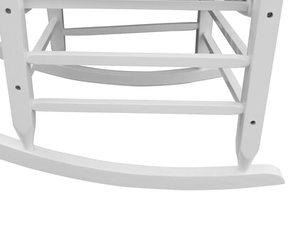Classic Wooden Porch Rocker Chair Populus Wood Comfortable Design