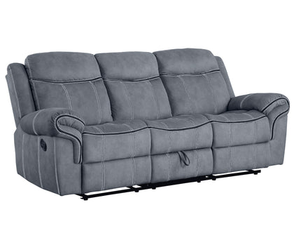Zubaida - Two Tone Recliner Sofa With USB Port Drop Down Table