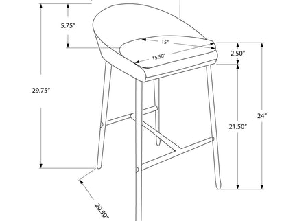 Swivel Stool Bar Height, Contemporary & Modern (Set of 2)