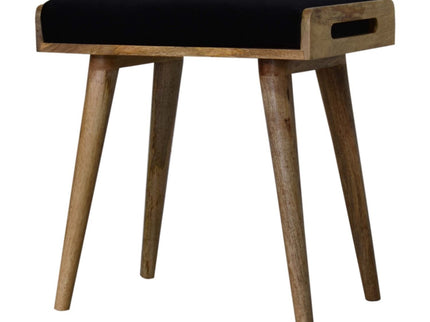Tray Style Footstool - Black