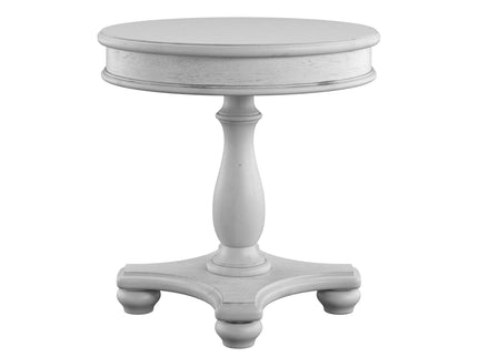 Round End Table - Gray
