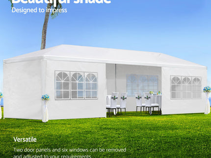10X30' Wedding Party Canopy Tent Outdoor Gazebo With Removable Sidewalls